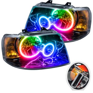 Ford Expedition Headlight Assembly - ORACLE Lighting - ColorSHIFT SMD - Black - `03-`06